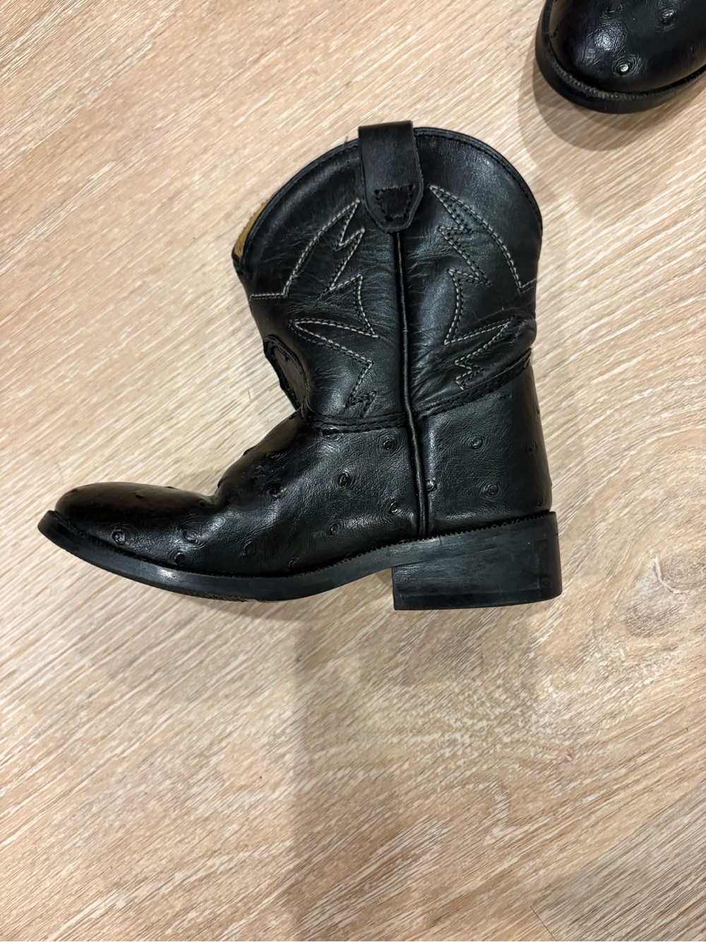 Kids Black Western Cowboy Boots - Classic Style